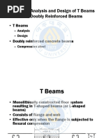 Chapter 5 Analysis and Design of T Beams and Doubly Reinforced Beams