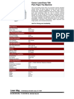 Canon LC720 I Fax Specs