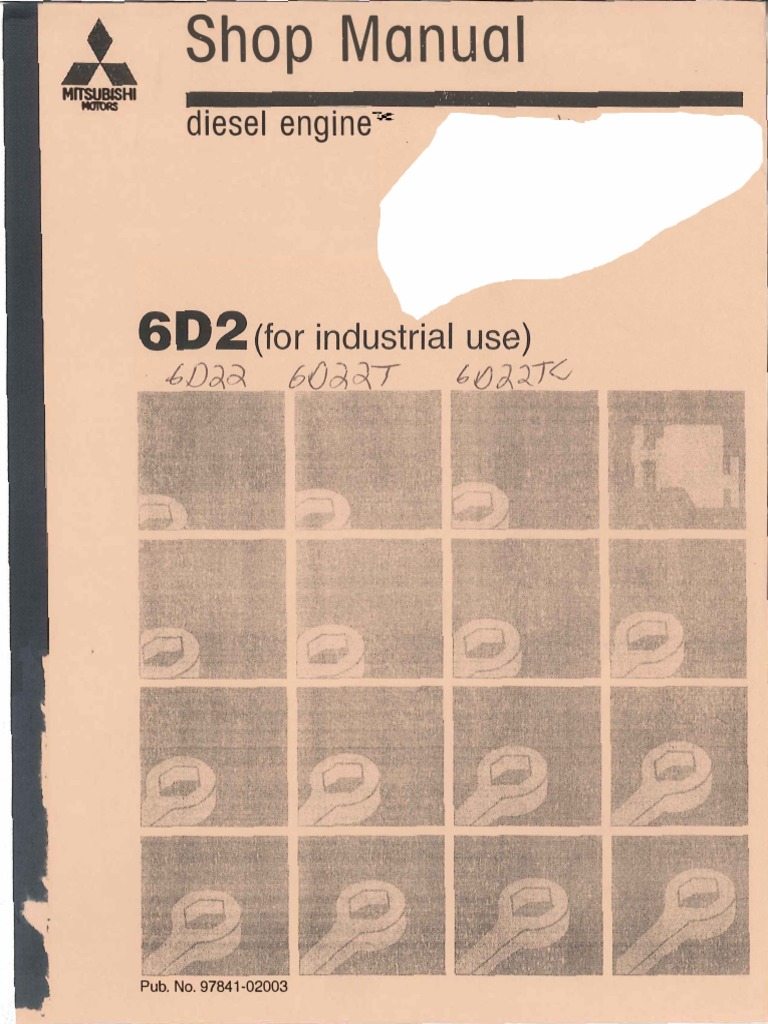 Mitsubishi 6D22 6D22T 6D22TC Engine Service Manual II | Piston | Diesel  Engine