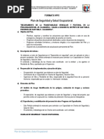 Formato 15 -Plan Seguridad y Salud Ocupacional