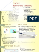 Data Logger (Acceleration and Velocity) : 2. Objectives