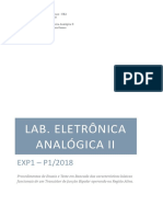 Procedimentos de Ensaio e Teste