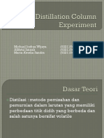 Batch Distillation Column Experiment