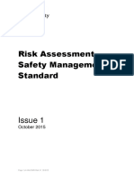 Risk Assessment Safety Management Standard: Issue 1
