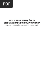 ANALISE DAS VARIAÇÕES DA BIODIVERSIDADE DO BIOMA CAATINGA