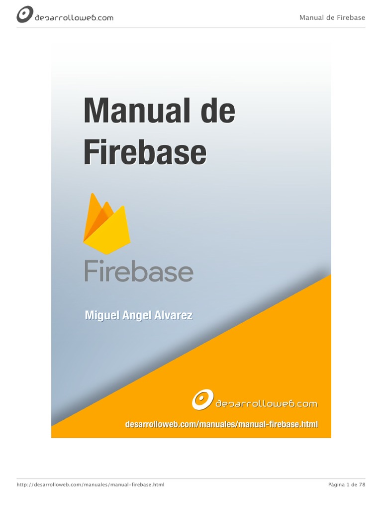 Manual de Firebase: Guía Completa | PDF | Script Java | Red mundial