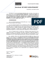 R.D 57-2018 Comite de Recepcion y Liquidacion de Obra