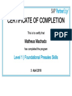 Level 1 - Foundational Presales Skills