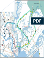 Wando Bridge I-526 East Two-Way Traffic Map 