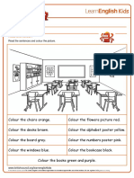 Colouring Pages Classroom PDF