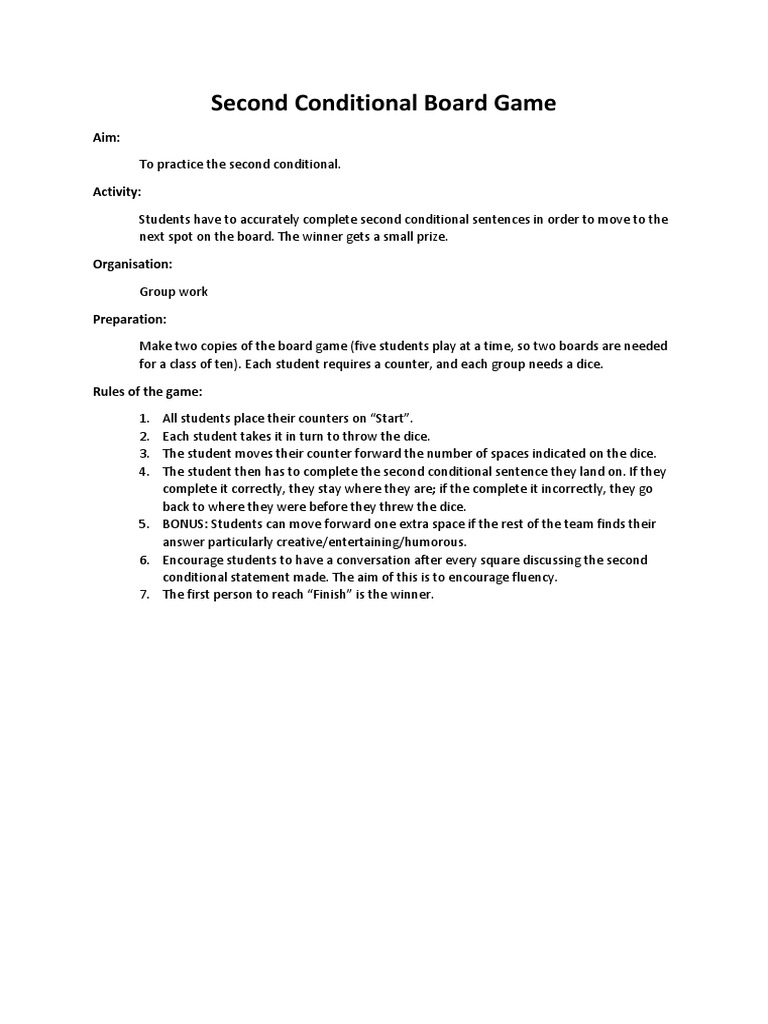 Board Game Esl | PDF | Leisure