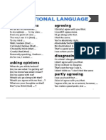 Ways of Agreeing - Partly Agreeing - Disagreeing