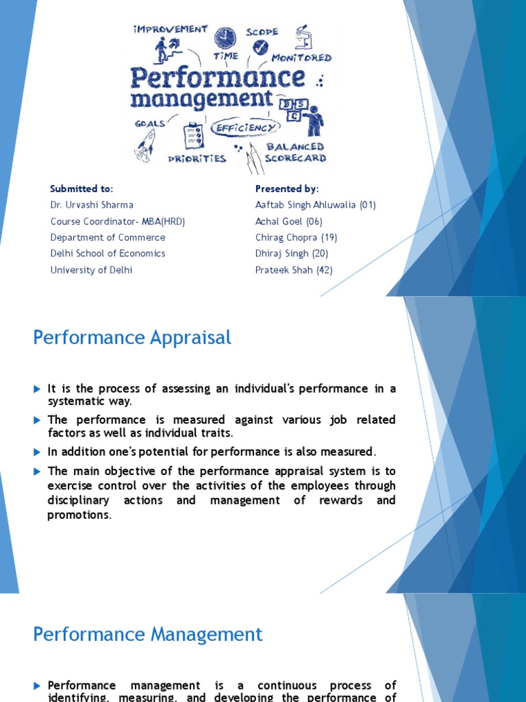 Performance Appraisal vs. Management Guide | PDF | Goal | Performance ...