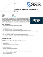 Advanced Predictive Modeling Using Sasr Enterprise Minertm