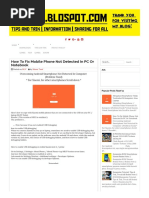 How to Fix Mobile Phone Not Detected in PC or Notebook _ Tasef11