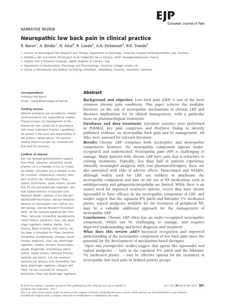 Ejp 861 Analgesic Pain
