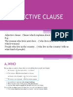 Adjective Clause