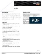 KVR16LS11S6/2: Memory Module Specifi Cations