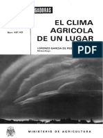 Clima Agricola de Un Lugar