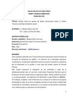 Estudio Sobre Los Aportes Del Árbitro Internacional Carlos A. Palacio Toscazo Al Arbitraje Del Ajedrez Cubano