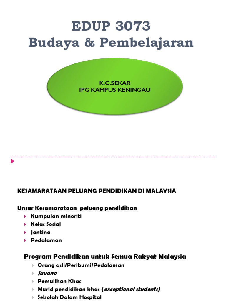 4 Kesamarataan Peluang Pendidikan  PDF