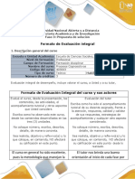 Evaluación integral del curso Procesos Cognoscitivos de la UNAD