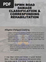 DPWH Road Damage Classification and Corresponding Rehabilitation