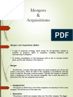 Group 9 - Mergers and Acquisitions