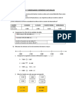 Comparamos y Ordenamos Números Naturales