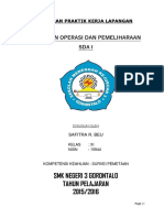 SMK Negeri 3 Gorontalo Tahun Pelajaran 2015/2016: Kegiatan Operasi Dan Pemeliharaan Sda I