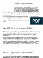 Sec. 100. Agreements by Stockholders: Incorporation, Irrespective of Where The Provisions of Such Agreements Are