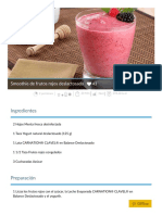 Smoothie de Frutos Rojos Deslactosado