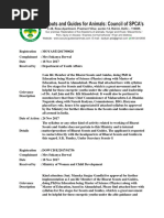 Scouts & Guides for animals & birds agenda for Education about Animals and Birds -Mrs. Sukanya Berwal