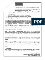 Requisitos para Solicitud de Refugio en Perú