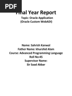 Final Year Report