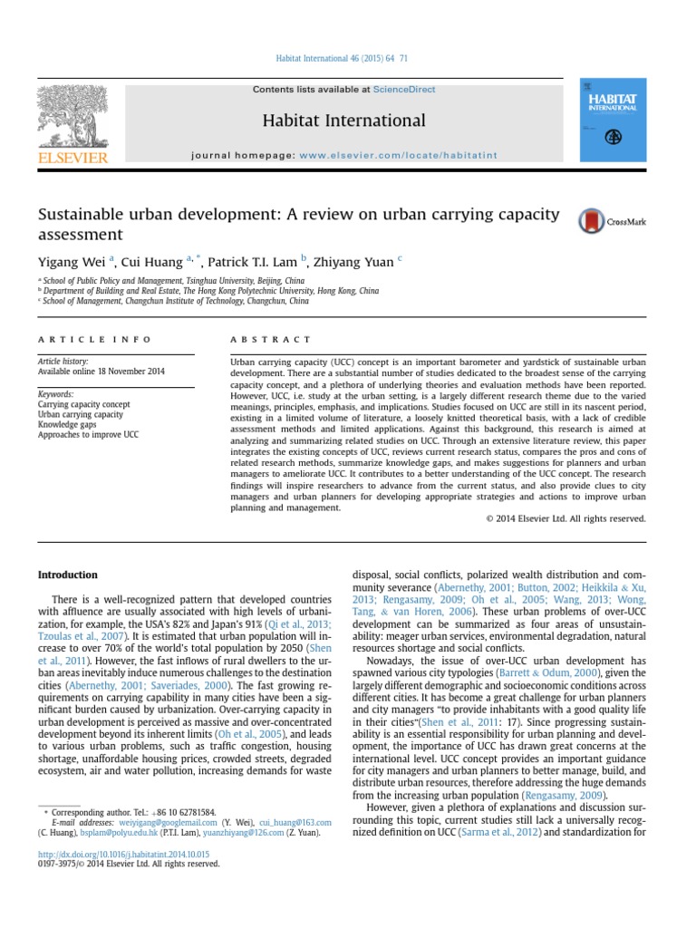 Sustainable Urban Development | PDF | Human Impact On The Environment ...