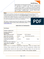Application For Employment Form - 3