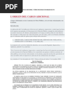 Como Calcular Los Cargos Adicionales