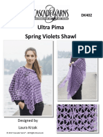 Ultra Pima Spring Violets Shawl: Designed by Laura Krzak