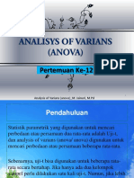 Materi P12 Parametrik Analisis of Varians 