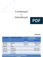 Coordenação e Subordinação