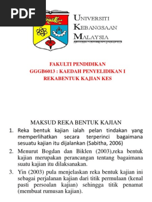 Kaedah Penyelidian Kajian Kes Pdf