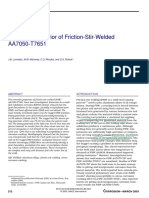 Corrosion Behavior of Friction-Stir-Welded AA7050-T7651: J.B. Lumsden, M.W. Mahoney, C.G. Rhodes, and G.A. Pollock