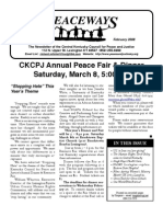 February 2008 Peaceways Newsletter, Central Kentucky Council For Peace and Justice