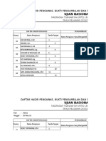 Daftar Hadir Pengawas Un