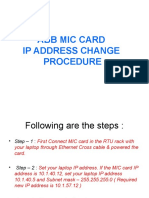 Abb Mic Card Ip Address Change Procedure