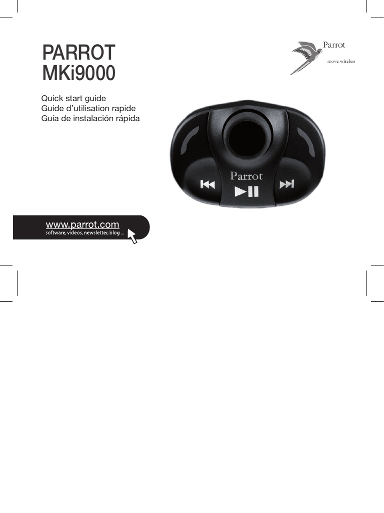 Guia de Instalacion Rápida Parrot Mki9000 PDF USB Conector eléctrico