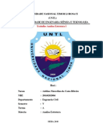 Análise Estrutural de Trabalho da UNTL