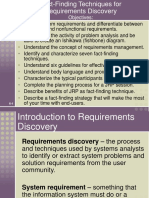 Facts Finding Techniques For Requirements Discovery.