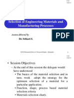 Session-20 Selection of Vyuvuyvulcvliuvkugvkytcytc7txykyutyjengineering Materials and Manufacturing Processes